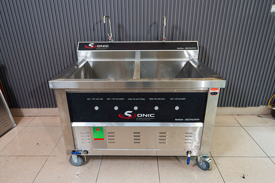 Máy rửa bát Sonic cỡ 1m2 và 1m4
